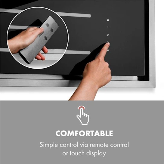 KLARSTEIN HIGH LINE, MENNYEZETI PARAELSZIVO, 90 CM, 410 M3/H, 75 W, 3 FOKOZAT, FEKETE, 10033054 https://www.andreashop.sk/files/kat_img/3.jpg_OID_R68MI00101.jpg