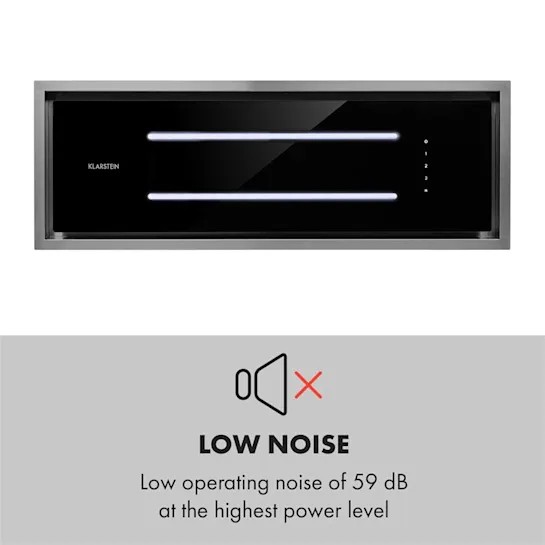 KLARSTEIN HIGH LINE, MENNYEZETI PARAELSZIVO, 90 CM, 410 M3/H, 75 W, 3 FOKOZAT, FEKETE, 10033054 https://www.andreashop.sk/files/kat_img/7.jpg_OID_W68MI00101.jpg