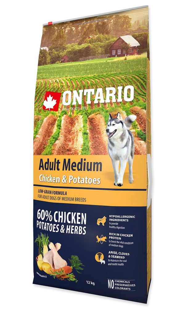 ONTARIO DOG ADULT MEDIUM CHICKEN AND POTATOES AND HERBS (12KG) https://www.andreashop.sk/files/kat_img/ONTARIO_DOG_ADULT_MEDIUM_CHICKEN_&_POTATOES_&_HERBS_12KG_1.jpg_OID_137M300101.jpg