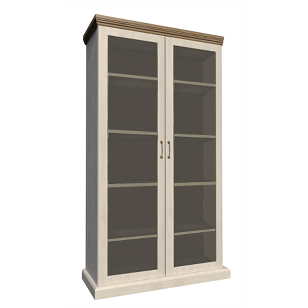 KONDELA vitrines szekrény, északi sosna/vadtölgy, ROYAL WS https://obrazky.kondela.sk/Files/150351000/150351514/vitrina-royal-ws-sosna-dub-01.png