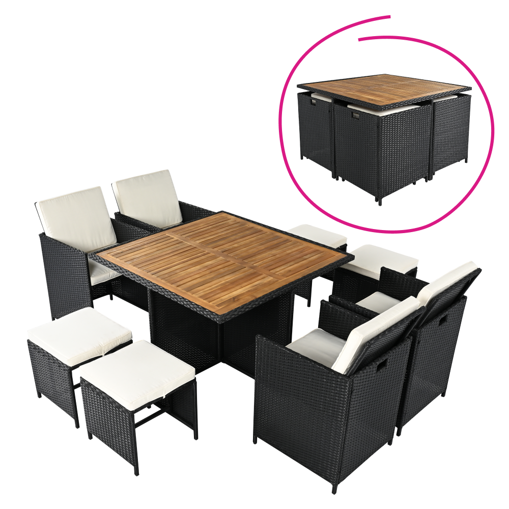 KONDELA Kerti rattan szett, akácfa, fekete/krémszínű/természetes, MELFORD https://obrazky.kondela.sk/Files/1405027000/1405027170/melford-rat-set-krem-inf.png
