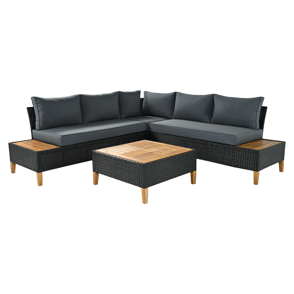 KONDELA Kerti rattan szett, akácfa, fekete/szürke/természetes, MALKOM https://obrazky.kondela.sk/Files/1405226000/1405226066/malkom-set-ratan-01.png